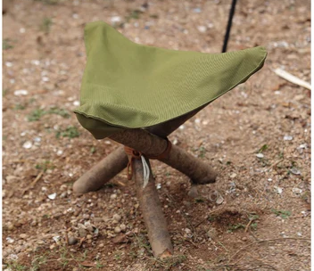 Udendørs Camping Trekantsæde – Bærbart & Slidstærkt Sædeovertræk med Snor