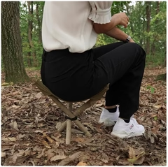 Udendørs Camping Trekantsæde – Bærbart & Slidstærkt Sædeovertræk med Snor