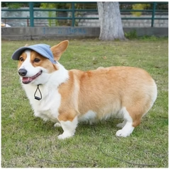 Kordfløjl Solhat til Hunde – Justerbar & Stilfuld Solbeskyttelse