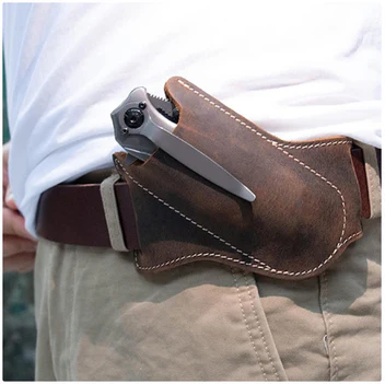 Læder Skede til Foldekniv – Beskyttende Etui til Lommeredskaber
