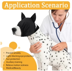 Sød Hundesovemaske med Katteører – Blød, Åndbar & Beroligende