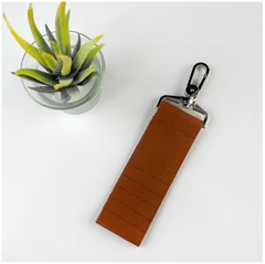 Læder Golf Tee Holder med Clips – Bærbar Tee-Holder for Hurtig og Nem Adgang