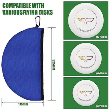 Flying Disc Cleaning Pouch – Bærbar Mikrofiberpose til Rengøring af Frisbees