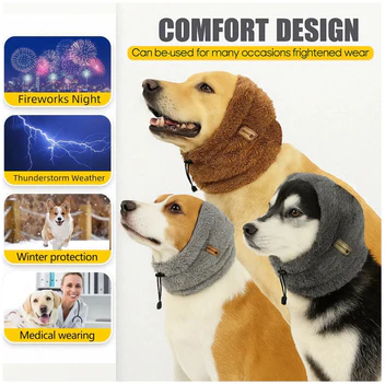 Hunde Ørehætte mod Fyrværkeri, Torden & Kulde