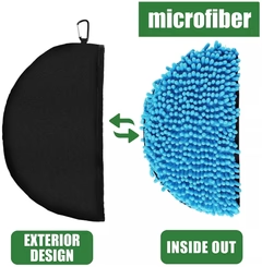 Flying Disc Cleaning Pouch – Bærbar Mikrofiberpose til Rengøring af Frisbees
