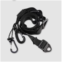 Udendørs Multifunktionel Ophængsstrop med Karabinhager – Organiseringsrem til Camping & Hverdagsbrug