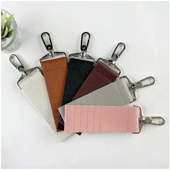 Læder Golf Tee Holder med Clips – Bærbar Tee-Holder for Hurtig og Nem Adgang