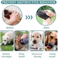 Åndbar Mesh Hundemundkurv – Anti-Bid, Anti-Tyg & Anti-Skrald Beskyttelsesmaske til Hunde