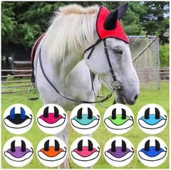 Åndbar Mesh Myggebeskyttende Hestehue – Komfortabel & Insektafvisende Ørebeskytter